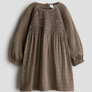 H&M 刺繍ディテールワンピース