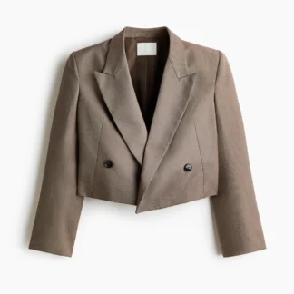 H&M ダブルブレストショートブレザー