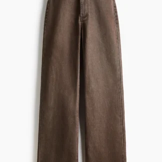 H&M ベルテッド ツイルパンツ