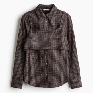 H&M レイヤード コットンシャツ