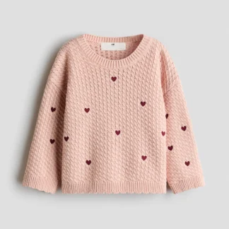 H&M Embroidery-detail cotton jumper
