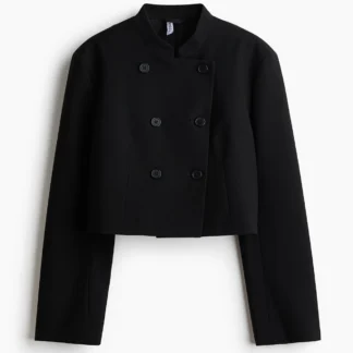 H&M ダブルブレストクロップドブレザー