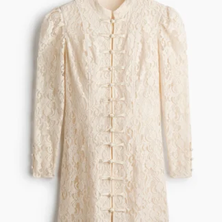 H&M ノットボタン レースワンピース