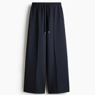 H&M ドローストリング ファインリブパンツ