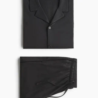 H&M コットンパジャマ シャツ&パンツ