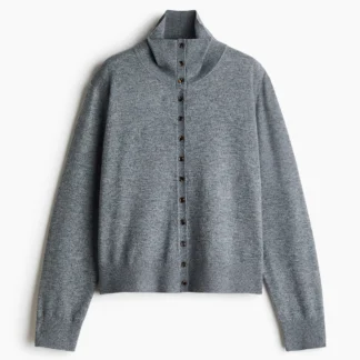 H&M ハイネックカーディガン
