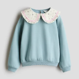 H&M 襟付きスウェットシャツ