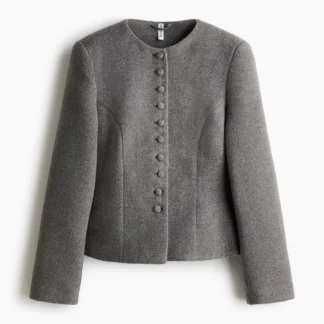 H&M ノーカラーブレザー