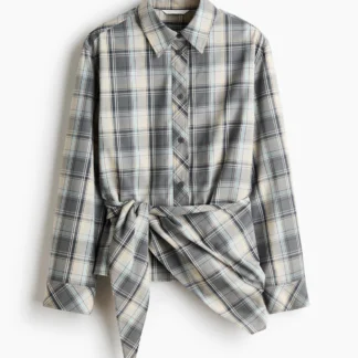H&M スカーフディテールシャツ