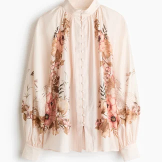 H&M フロントボタンブラウス