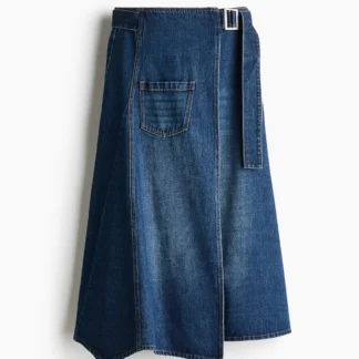 H&M ベルトディテールデニムスカート