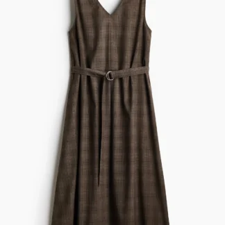 H&M ノースリーブベルテッドワンピース