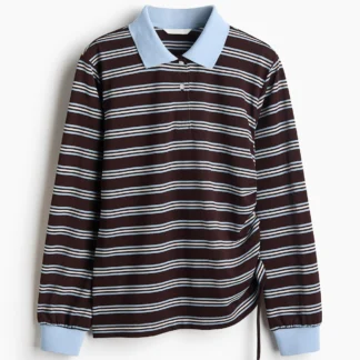 H&M ドローストリングディテールポロシャツ
