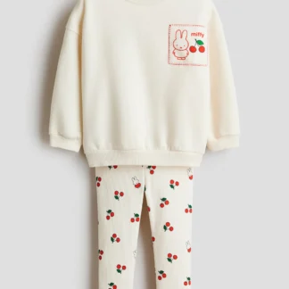 H&M プリントデザイン コットン2アイテムセット