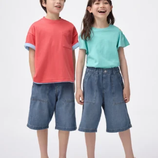 KIDSデニムバギーショーツ