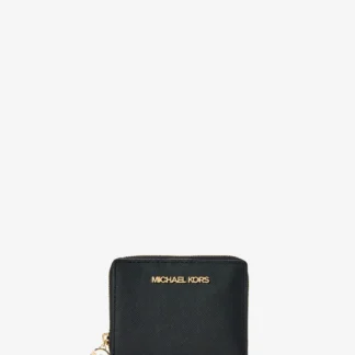 Michael Kors JET SET TRAVEL ビルフォールド ジップアラウンド チャーム ウォレット ミディアム