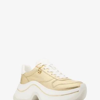 Michael Kors ARLA メタリックレザー スニーカー