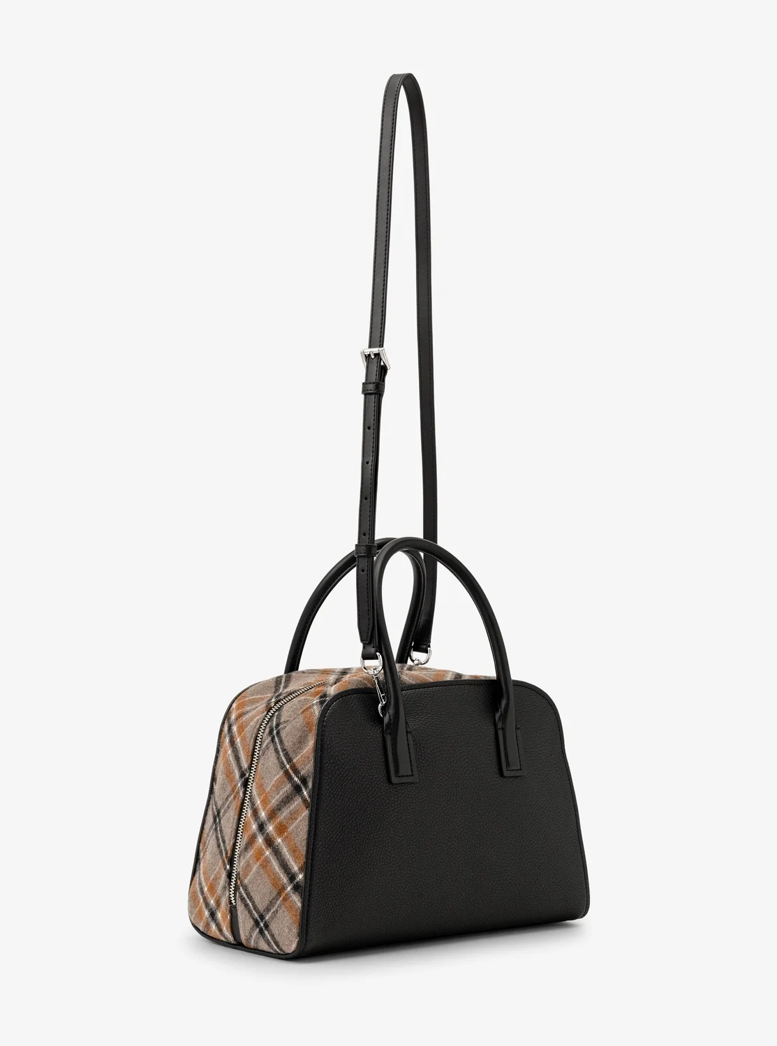 Michael Kors ASHTON スムース & プレイド ウールブレンド サッチェル ミディアム - Image 3
