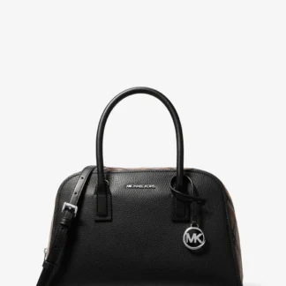 Michael Kors ASHTON スムース & プレイド ウールブレンド サッチェル ミディアム