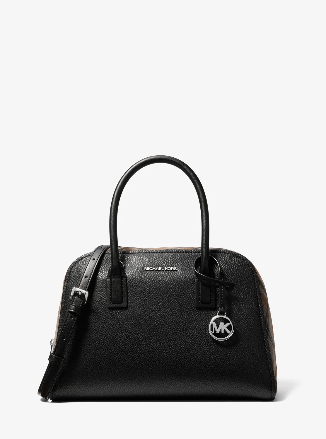 Michael Kors ASHTON スムース & プレイド ウールブレンド サッチェル ミディアム