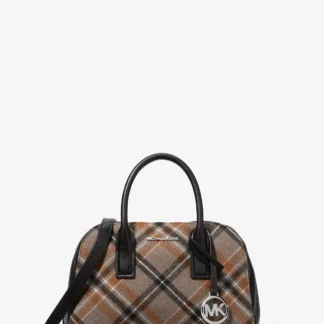 Michael Kors ASHTON プレイドプリント ウールブレンド クロスボディ スモール
