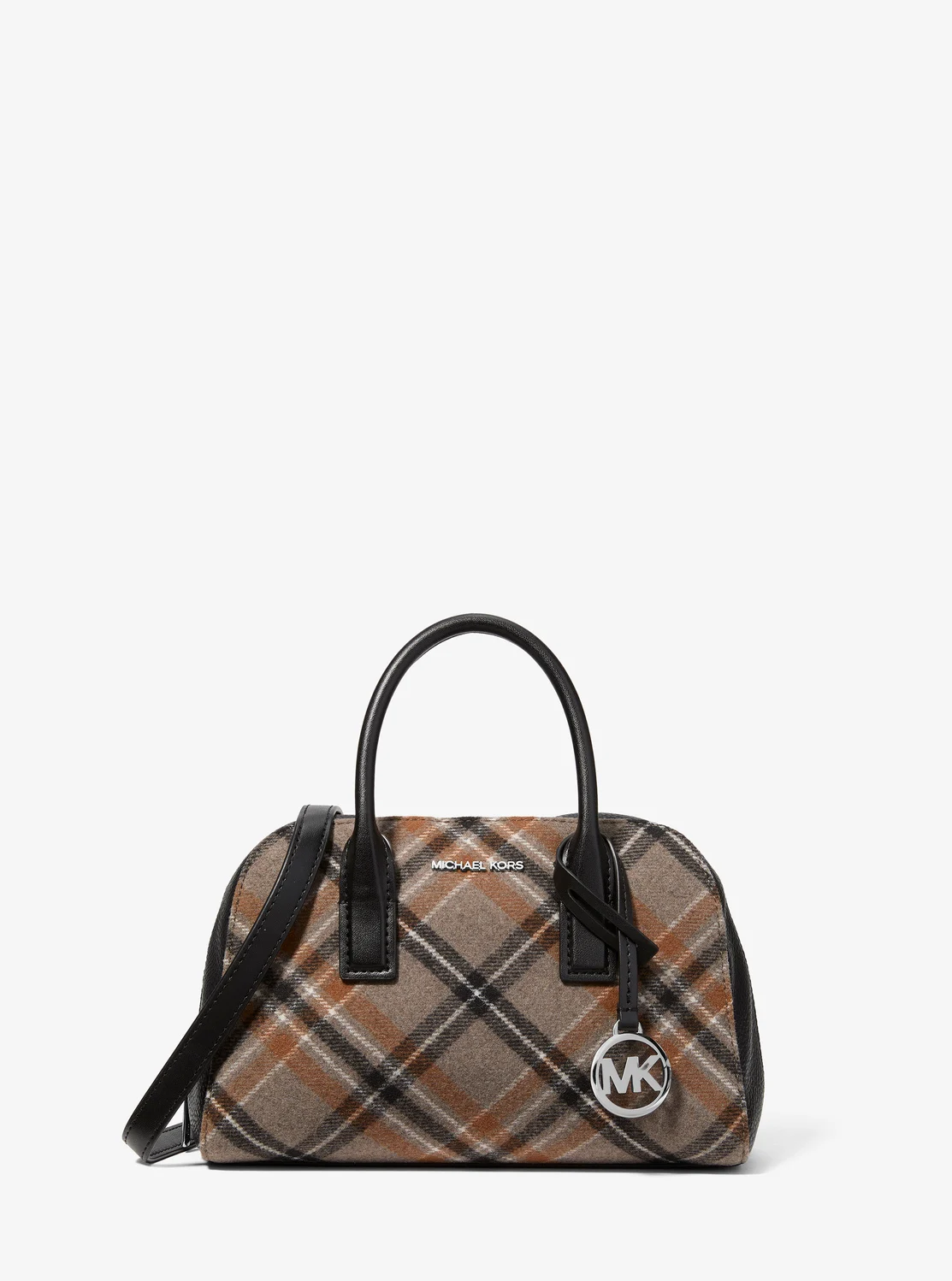 Michael Kors ASHTON プレイドプリント ウールブレンド クロスボディ スモール
