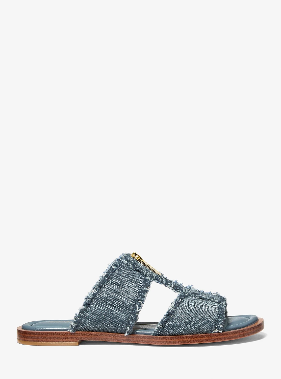 Michael Kors BERKLEY フレイドデニム スライド サンダル - Image 2
