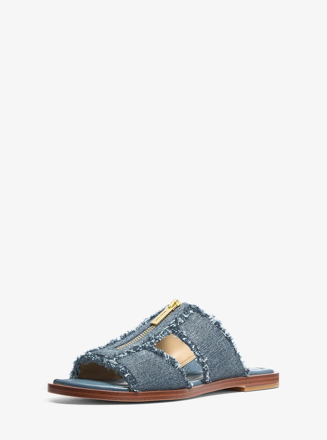 Michael Kors BERKLEY フレイドデニム スライド サンダル - Image 4