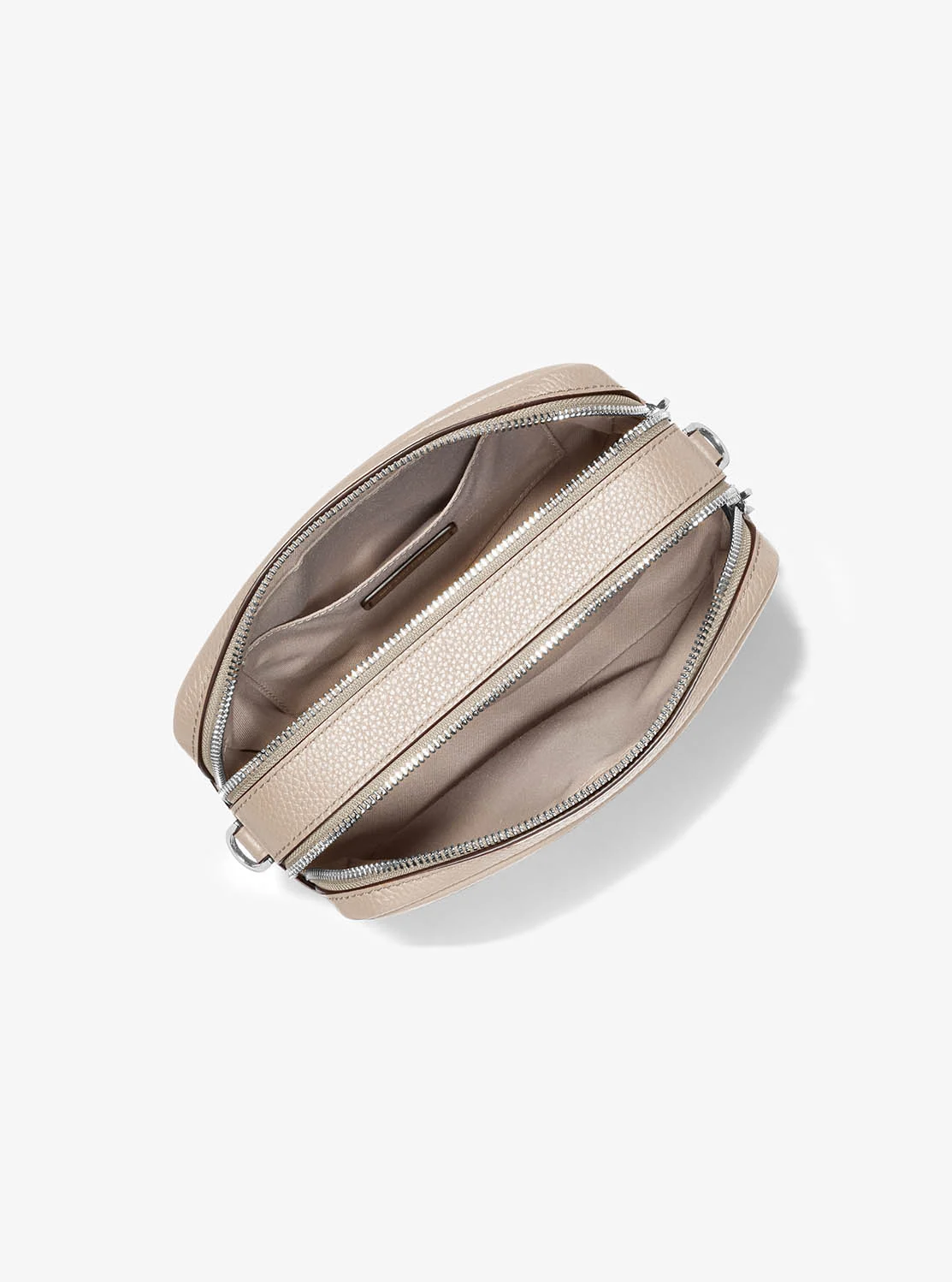 Michael Kors BRYANT ぺブルレザー ダブルジップ チェーン カメラ クロスボディ ミディアム - Image 2