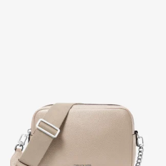 Michael Kors BRYANT ぺブルレザー ダブルジップ チェーン カメラ クロスボディ ミディアム