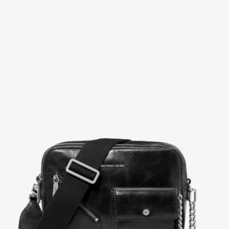 Michael Kors BRYANT ペブルレザー カメラ クロスボディ ミディアム