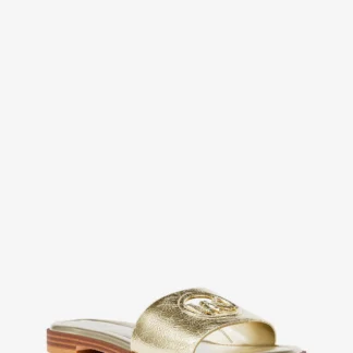 Michael Kors CARISSA メタリック カットアウト スライド サンダル