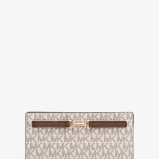 Michael Kors CARSON スナップ ウォレット ラージ - MKシグネチャー