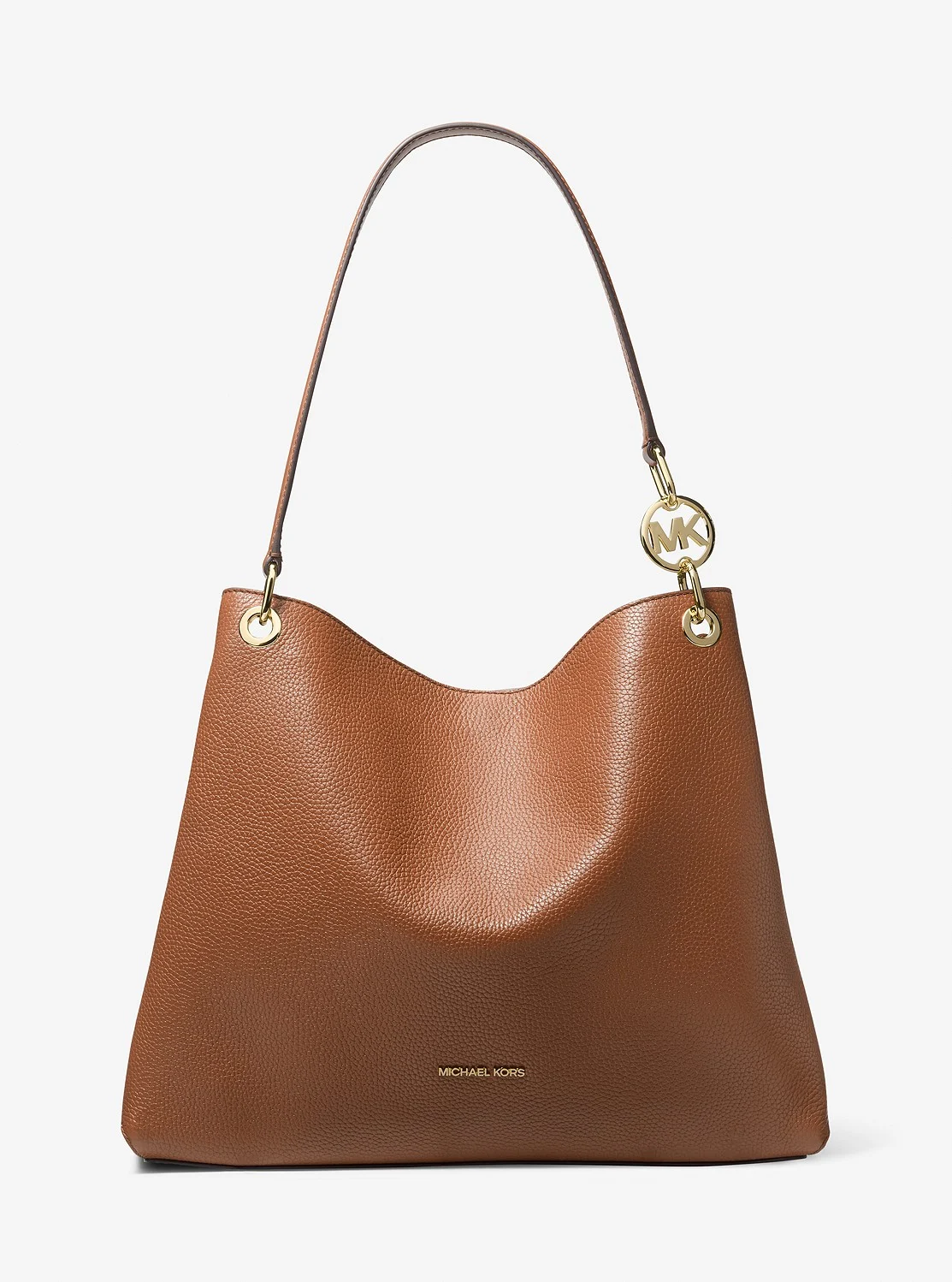 Michael Kors CHRISTINA ぺブル レザー トリプル ガセット ショルダー トート ラージ