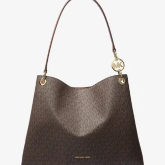 Michael Kors CHRISTINA トリプルガセット ショルダートート ラージ - MKシグネチャー