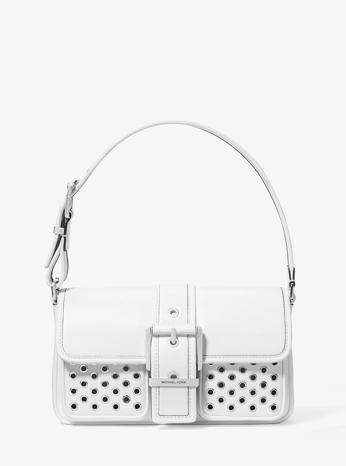 Michael Kors COLBY グロメット レザー ショルダー ミディアム