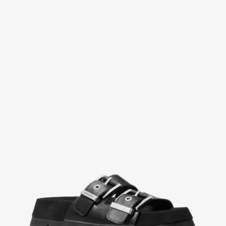 Michael Kors COLBY スエード レザーフラットサンダル