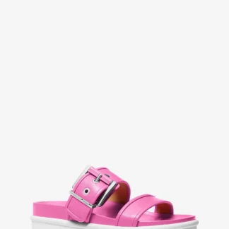 Michael Kors COLBY レザー スライド サンダル