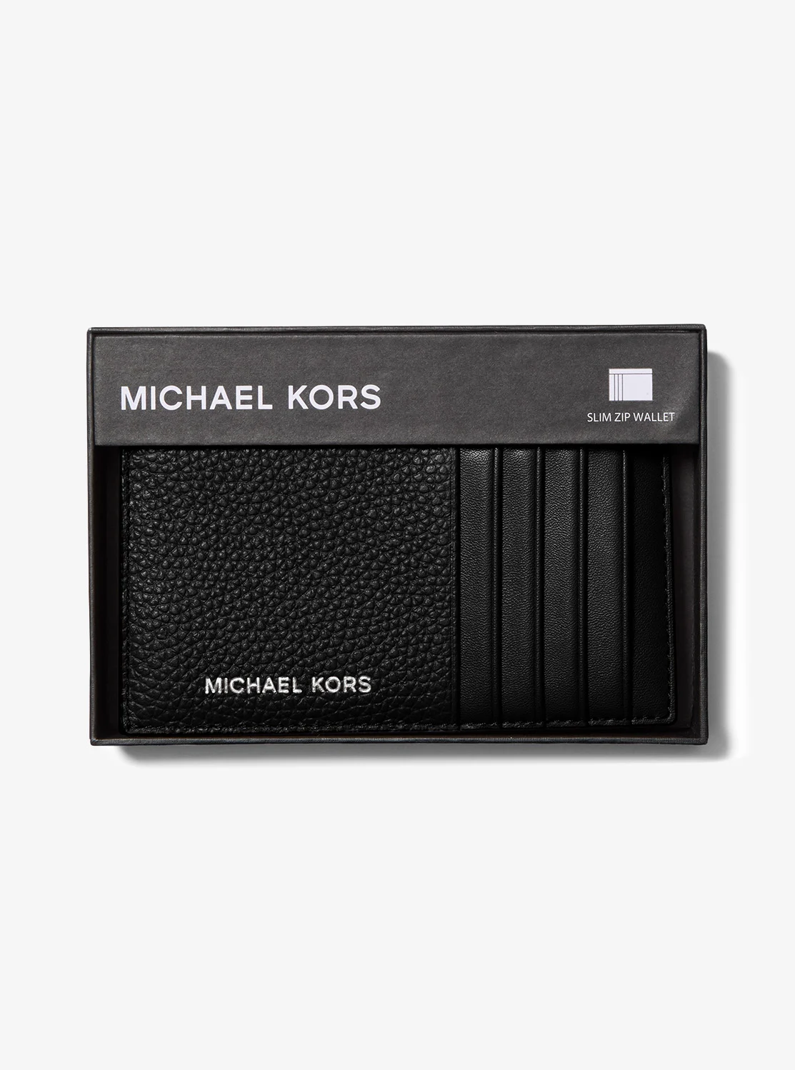 Michael Kors COOPER ぺブルレザー スリム ジップ ウォレット - Image 4