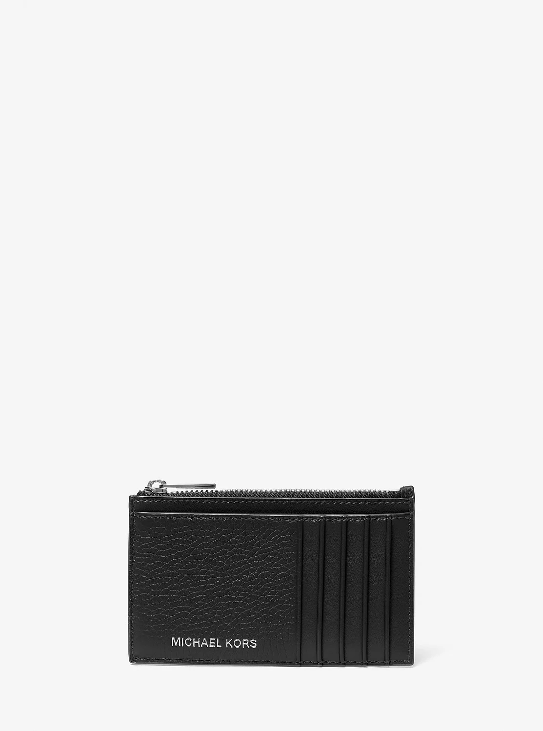 Michael Kors COOPER ぺブルレザー スリム ジップ ウォレット