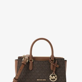 Michael Kors Арден жижиг хэмжээтэй, цахилгаантай мөрөндөө тохдог цүнх - MK хээтэй