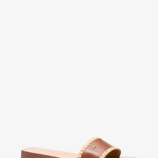 Michael Kors DREA レザー スライド サンダル