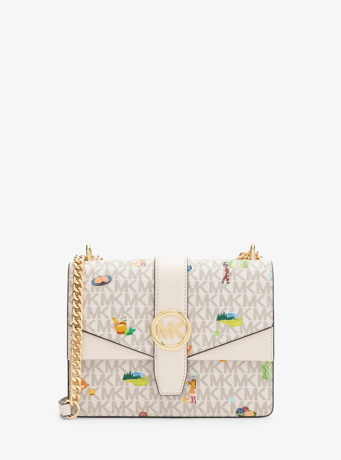 Michael Kors 【日本限定】GREENWICH フラップ クロスボディ スモール - MKシグネチャー