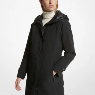 Michael Kors ウーヴン フーデッド レインコート
