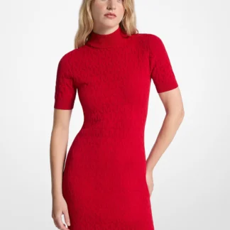 Michael Kors エンボス MK モックネック ドレス