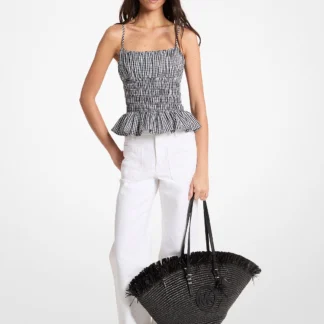 Michael Kors ギンガム コットン スモック トップス