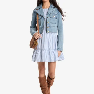 Michael Kors クロップ デニム ジャケット