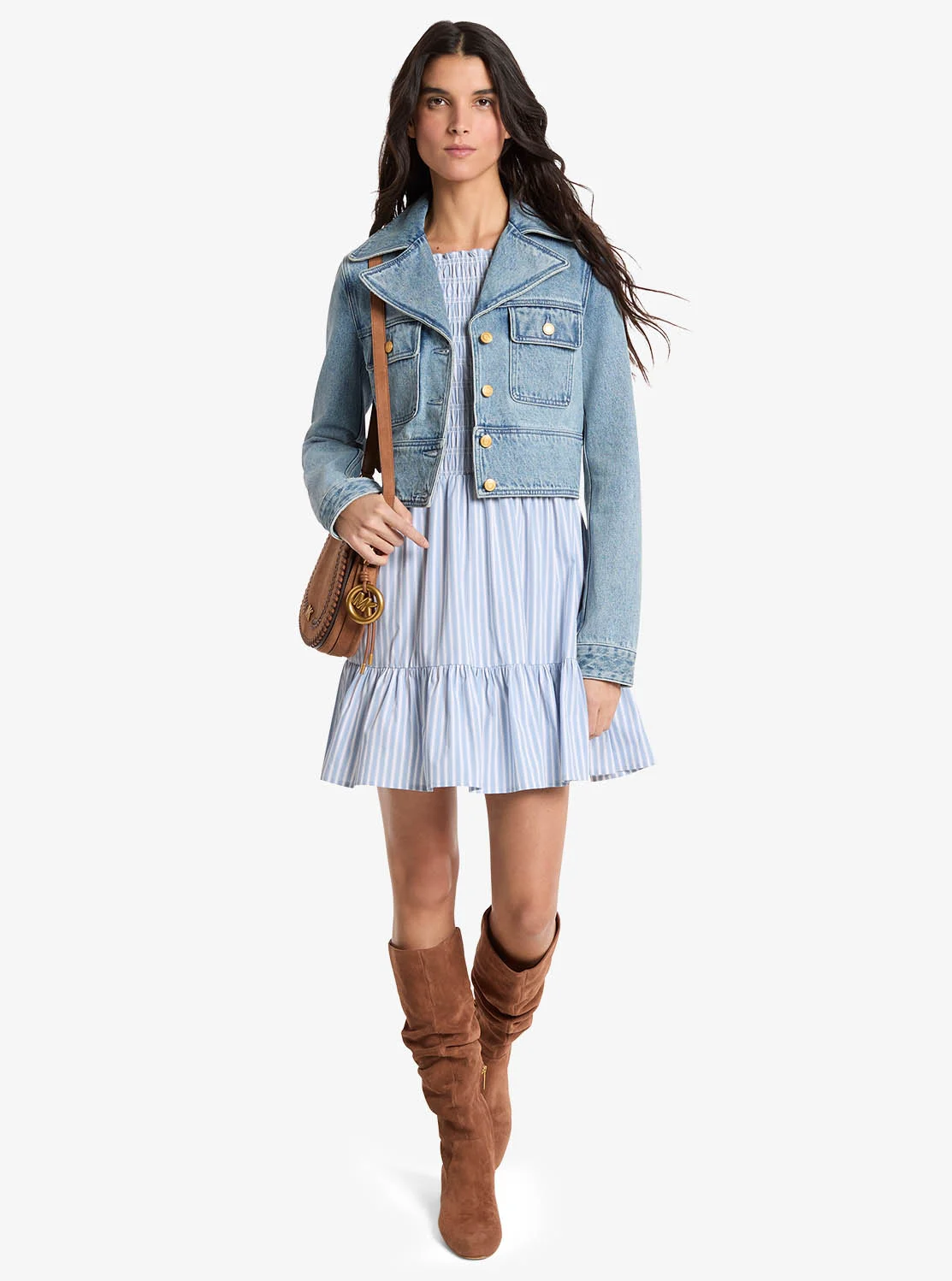 Michael Kors クロップ デニム ジャケット