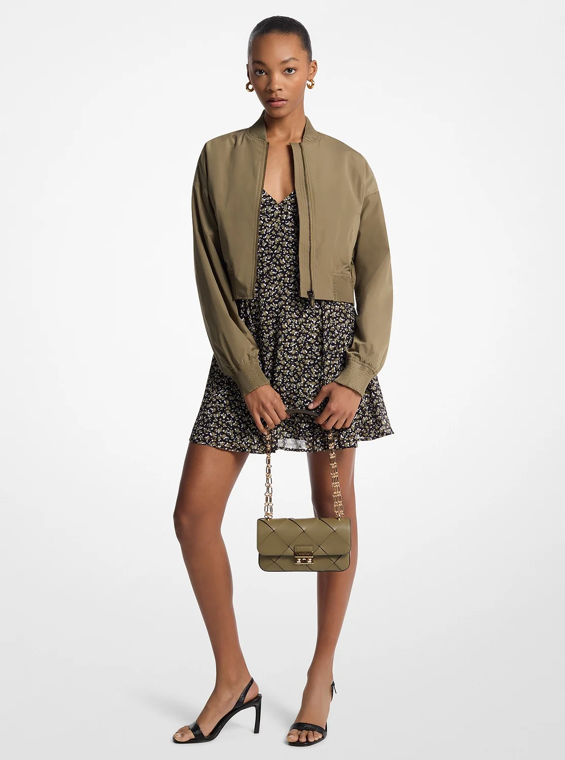 Michael Kors クロップド ボンバージャケット