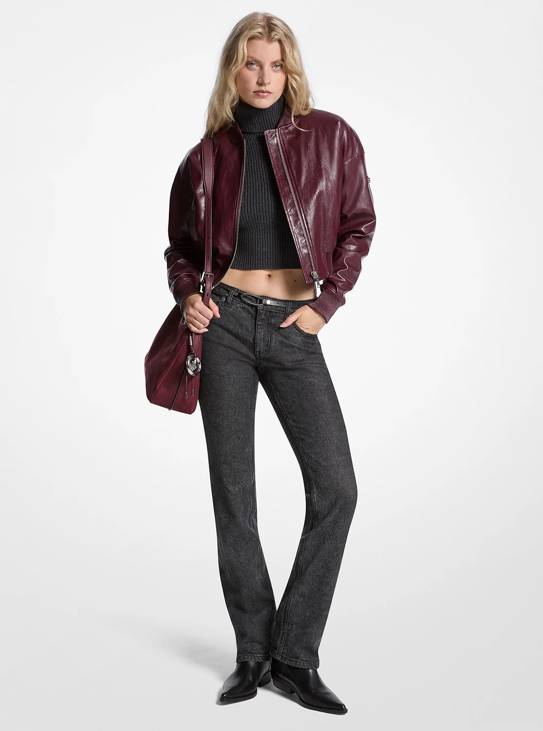 Michael Kors クロップド ボンバージャケット